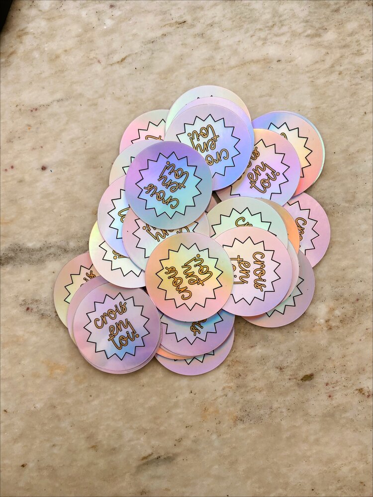 GOLD HEART CLUB | Sticker Crois en toi