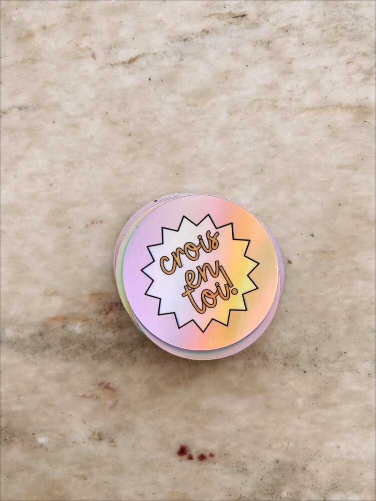 GOLD HEART CLUB | Sticker Crois en toi