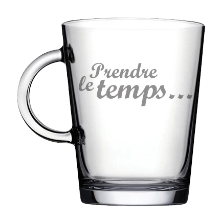 GARÇON DE TABLE | Tasse «Prendre le temps»