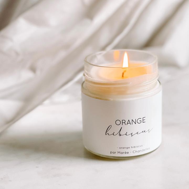 MARÉE CHANDELLES | Chandelle Orange & Hibiscus