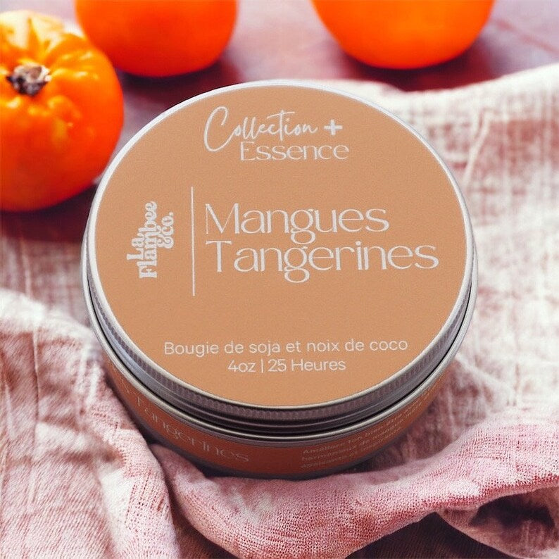 LA FLAMBÉE & CO | Bougie mangue & tangerine